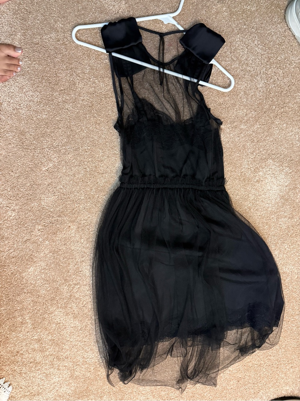 Rodarte x Target Black Sheer mini dress